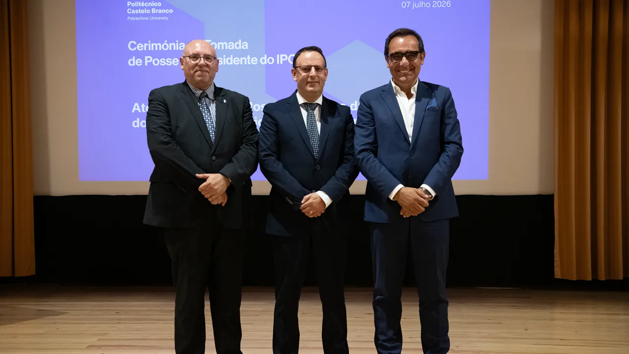 Da esquerda para a direita: João Carrega, Luís Farinha e António Fernandes @IPCB