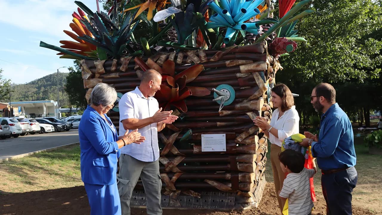 Inauguração da escultura de Albano Ruela @CM Oliveira de Azeméis