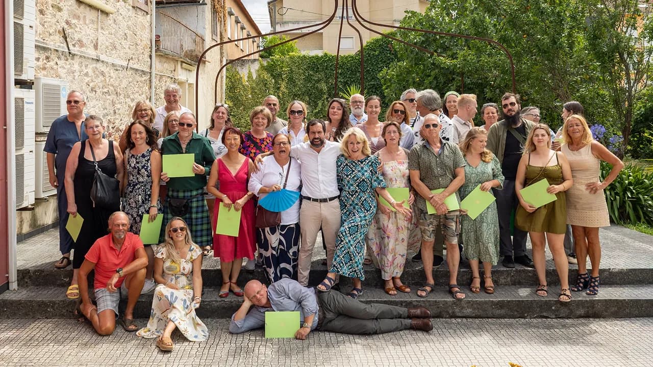 Participantes no Curso de Português para Estrangeiros @CM Vila Nova de Poiares