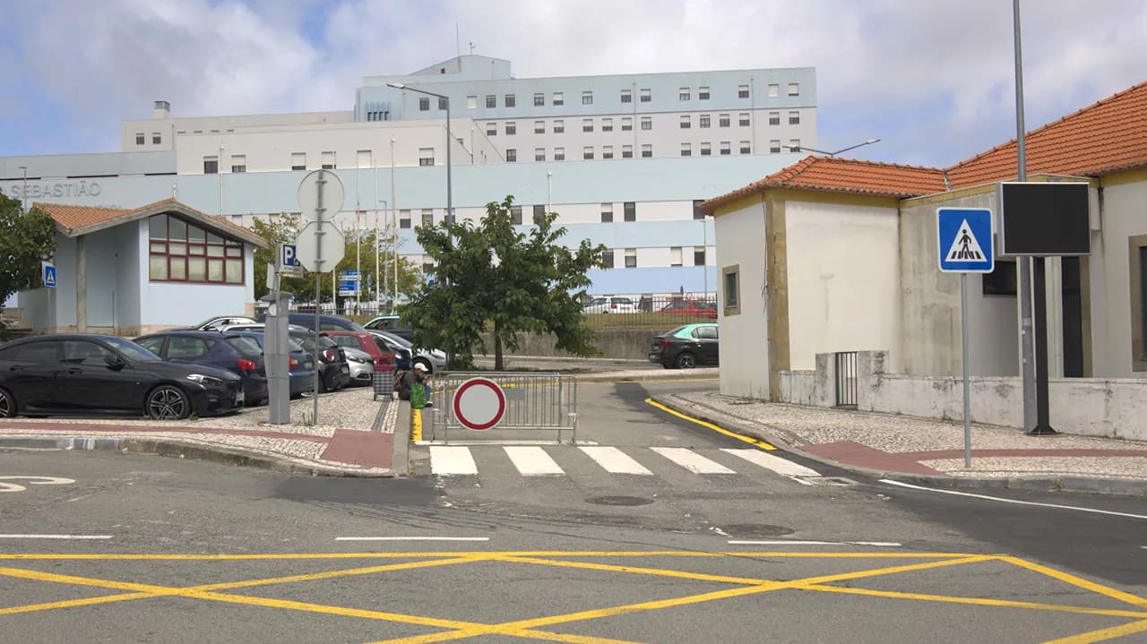 Novo acesso ao estacionamento do Hospital de São Sebastião @CM Santa Maria da Feira